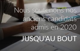 Soutien de nos anciens candidats