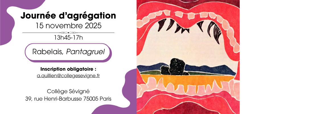 15 novembre 2025 – Journée d’agrégation : Rabelais